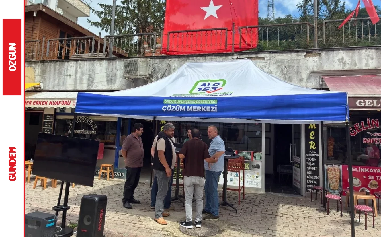 Ordu’da 153 Çözüm Merkezi Çamaş’ta vatandaşlarla buluştu